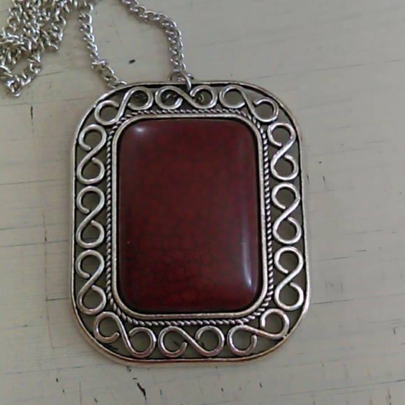 Brown stone long necklace - Picture 1 of 2